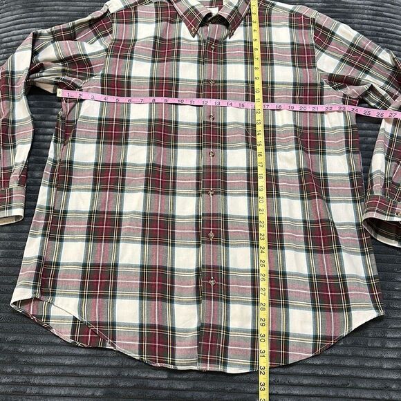 Viyella Cotton Wool Long Sleeve Plaid Shirt - Picture 2 of 6